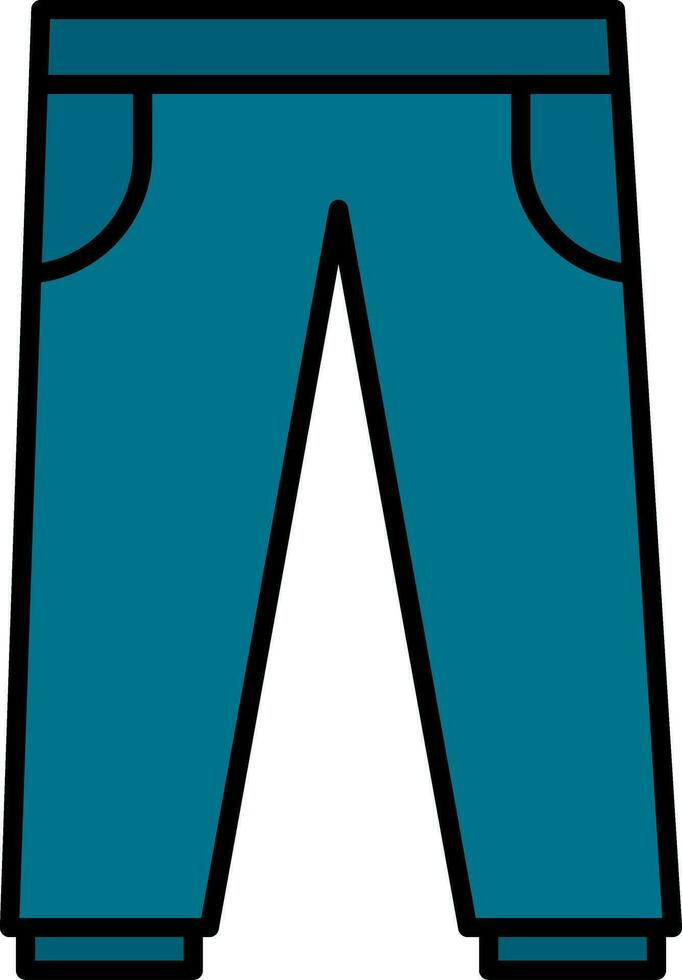 Trousers Line Filled Icon vector