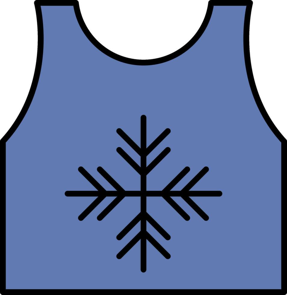 Tanktop Line Filled Icon vector