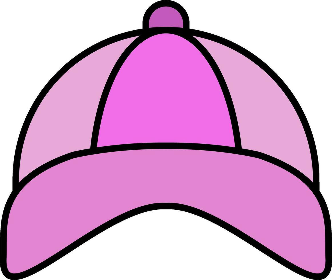 cap Line Filled Icon vector