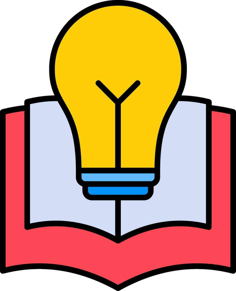 Knowledge Line Filled Icon vector