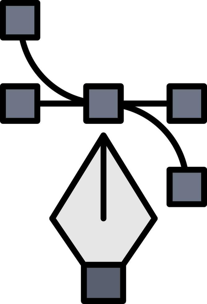 icono lleno de línea vectorial vector