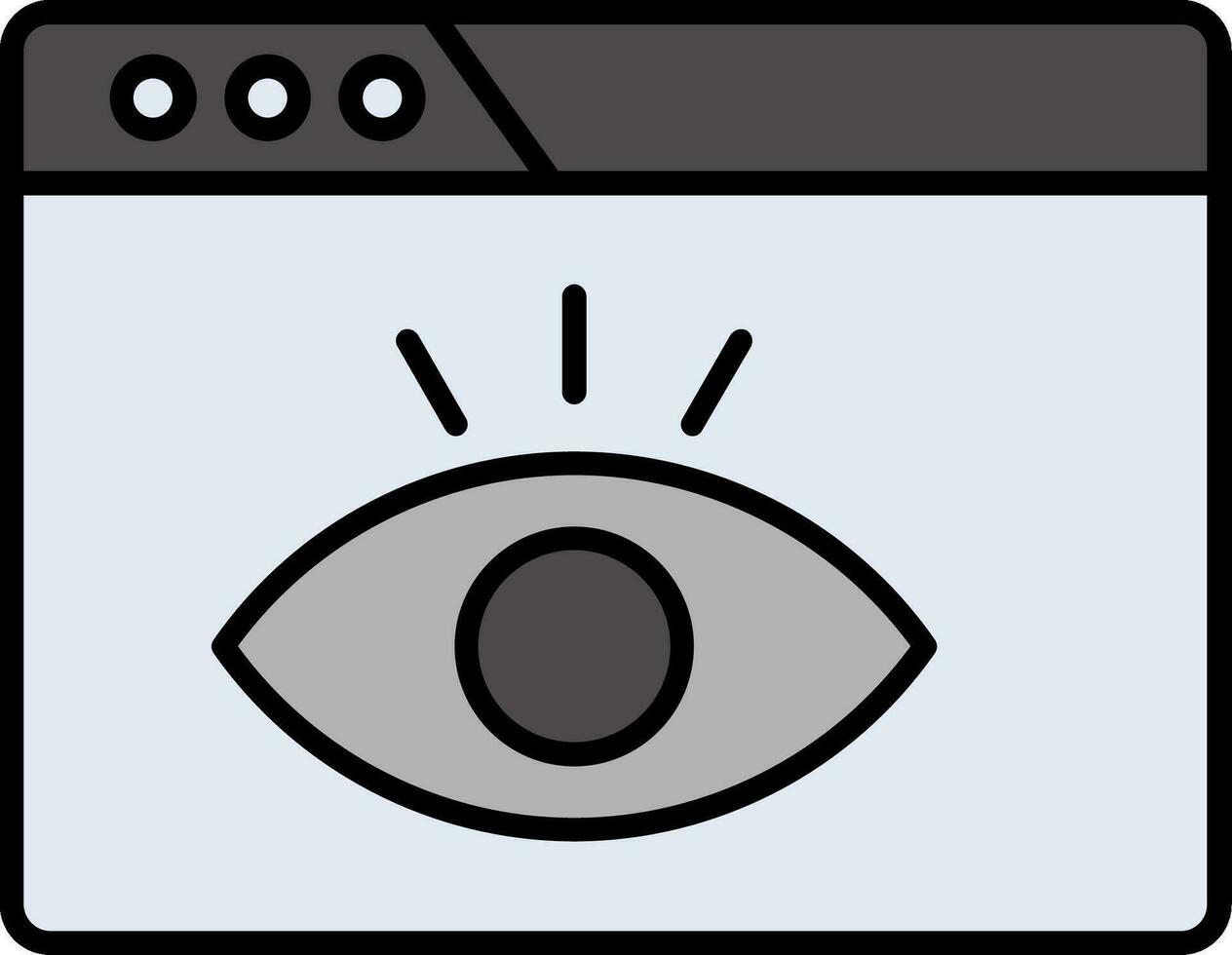 Visualization Line Filled Icon vector