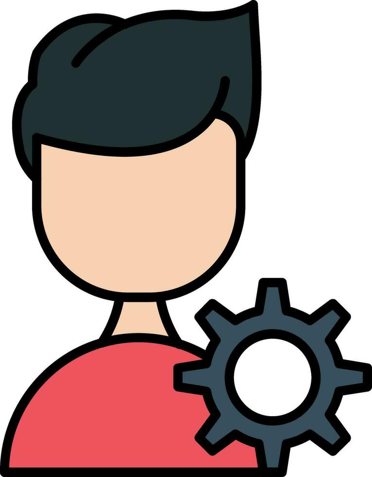 Administration Line Filled Icon vector