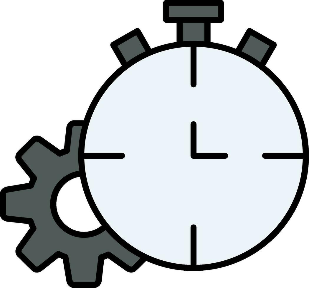 Timeout Line Filled Icon vector