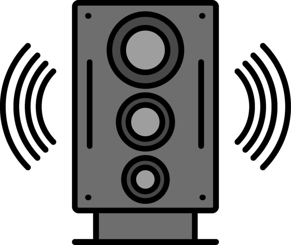 Hifi Line Filled Icon vector