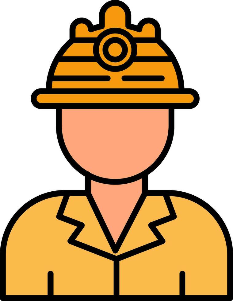 Labor Line Filled Icon vector