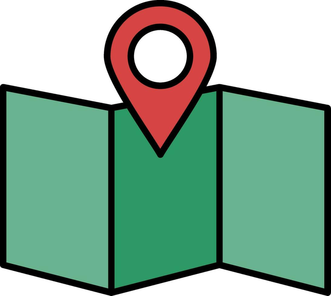 Site Map Line Filled Icon vector