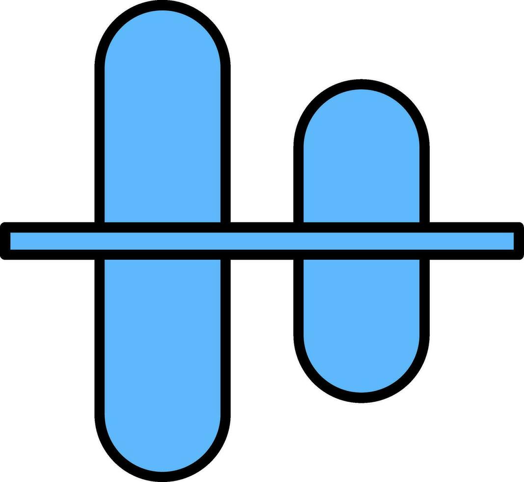 Vertical Align Centre Line Filled Icon 36720299 Vector Art at Vecteezy