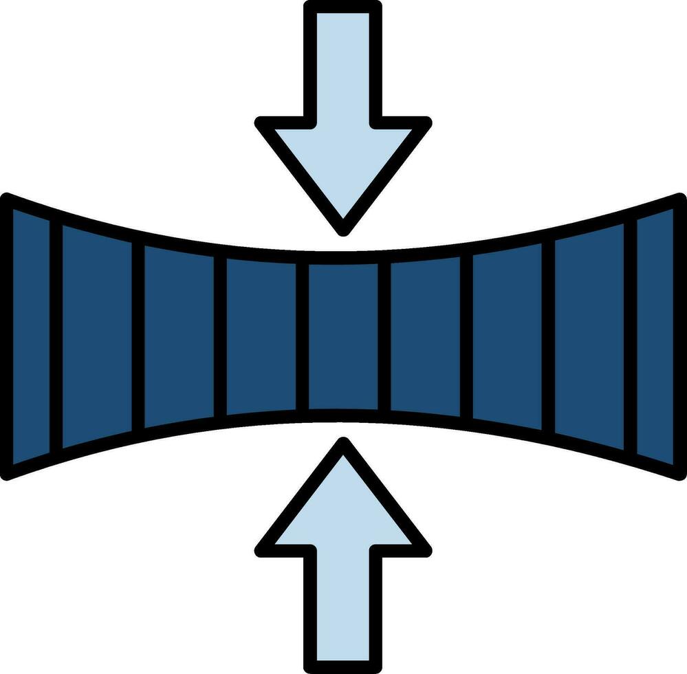 Elasticity Line Filled Icon vector