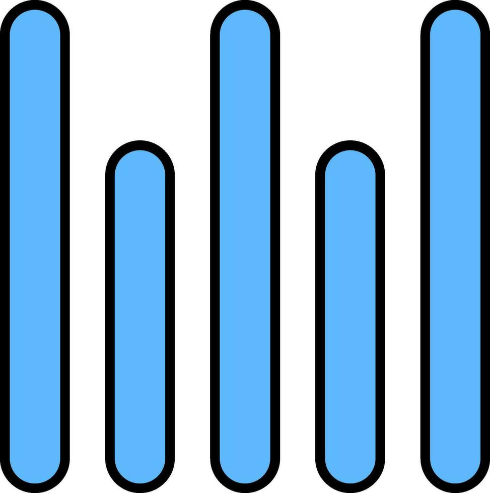 Vertical Align Bottom Line Filled Icon vector