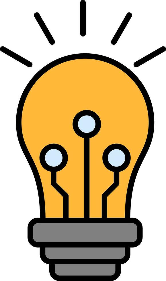 Inspiration Line Filled Icon vector