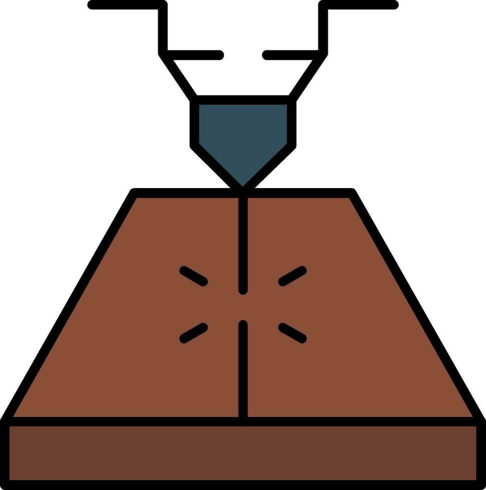 Laser Line Filled Icon vector