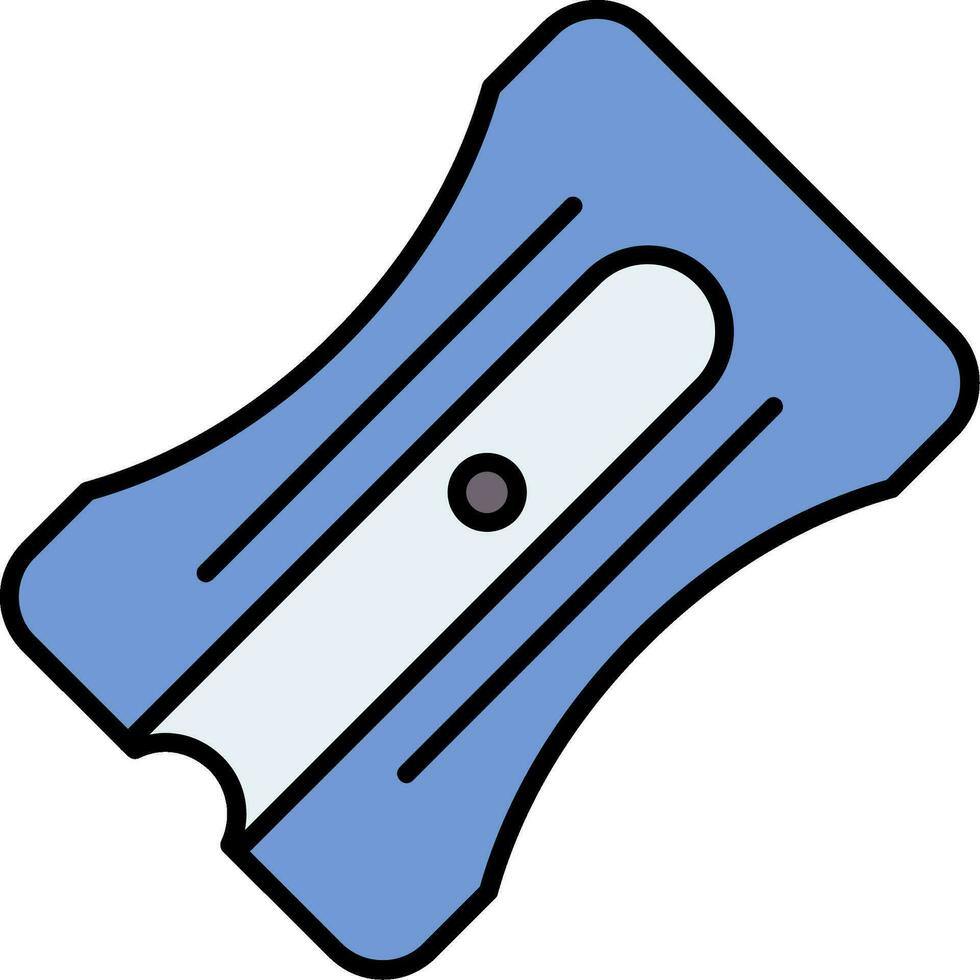 Pencil Sharpener Line Filled Icon vector