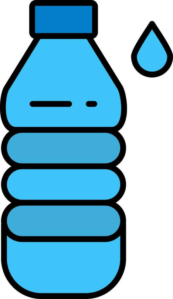 Water Bottle Line Filled Icon vector