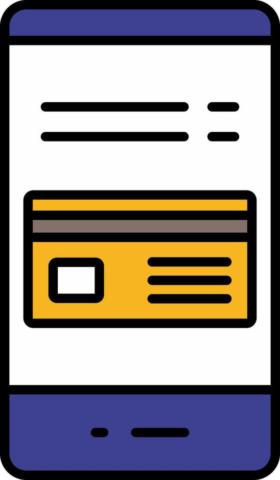 Card Payment Line Filled Icon vector