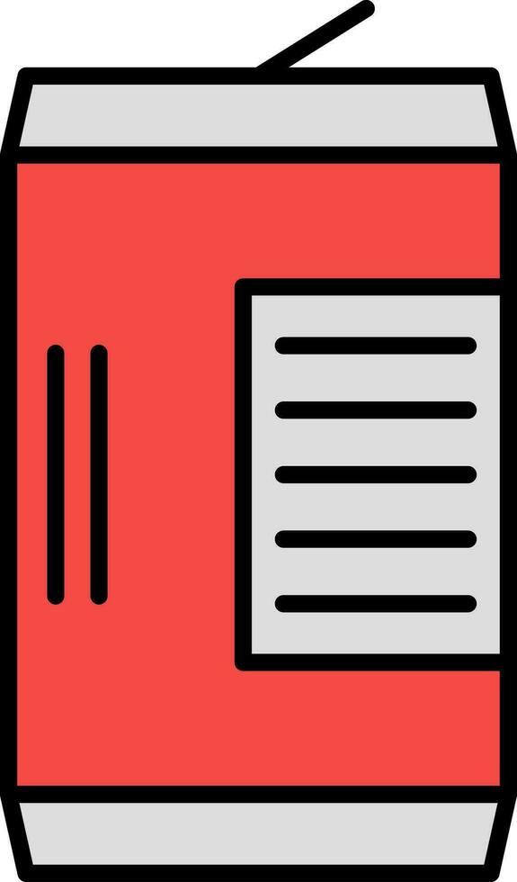 Can Opener Line Filled Icon vector