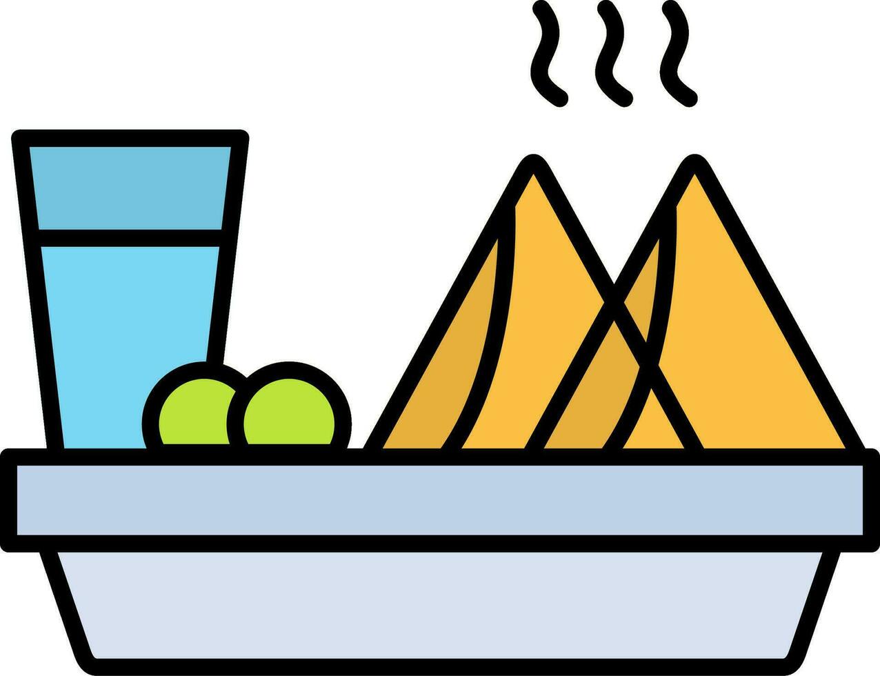 Sehri Line Filled Icon vector