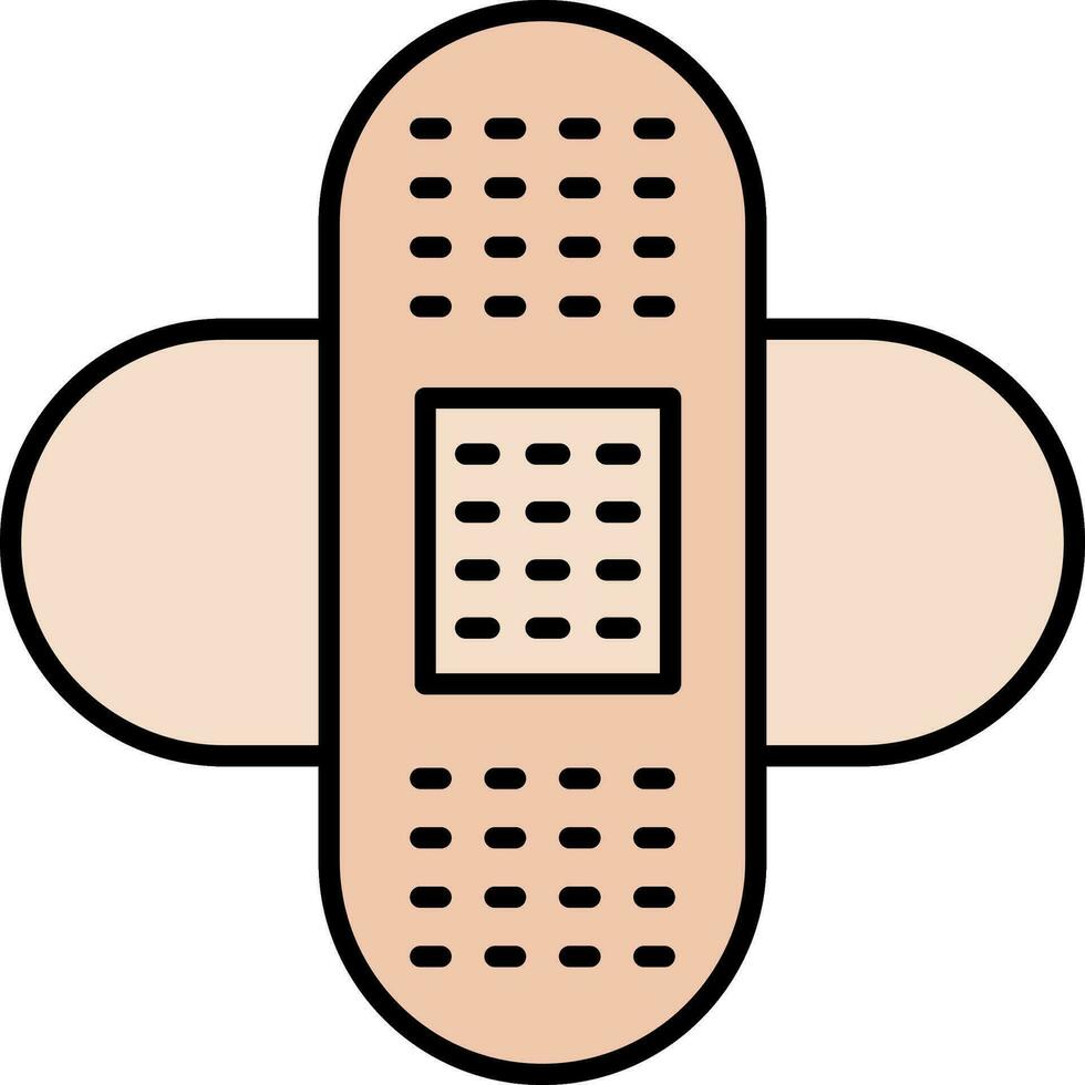Bandages Line Filled Icon vector