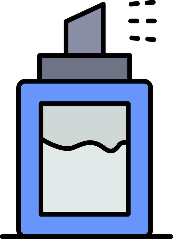 desodorante línea lleno icono vector