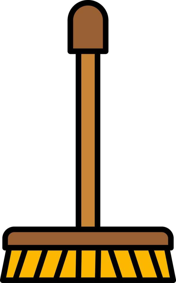 Mop Line Filled Icon vector