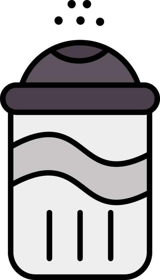 Salt Line Filled Icon vector