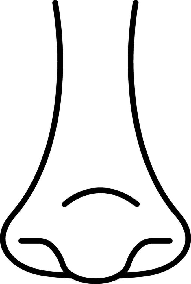 Rhinology Line Filled Icon vector