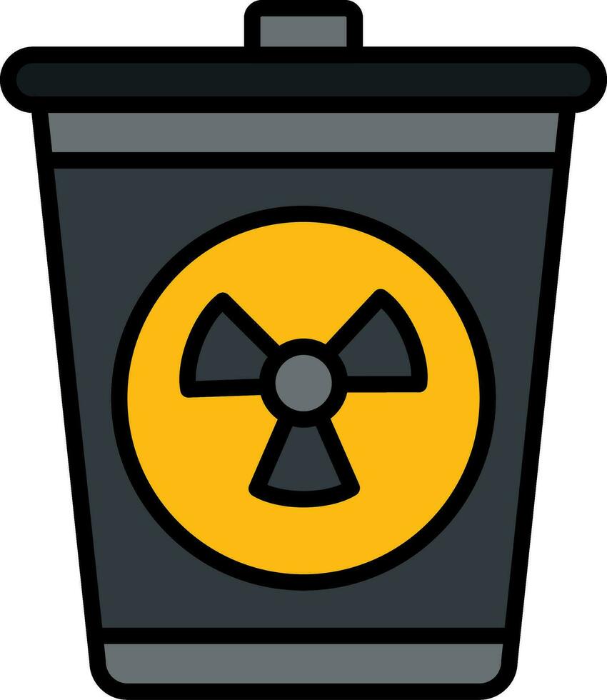 Residue Line Filled Icon vector