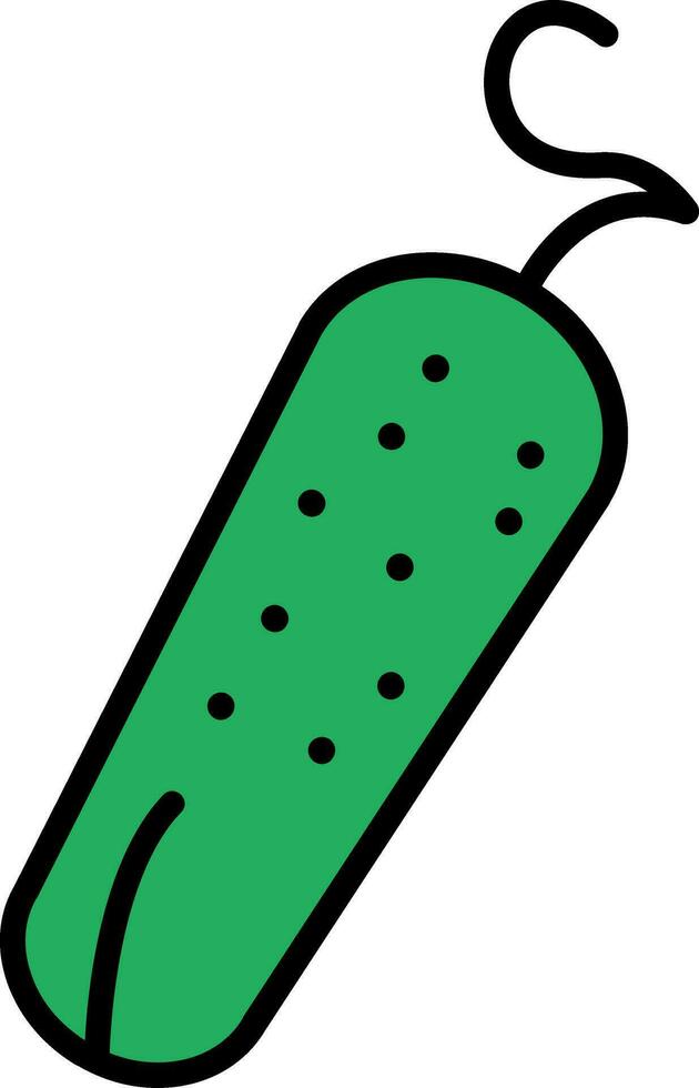 Pickle Line Filled Icon vector