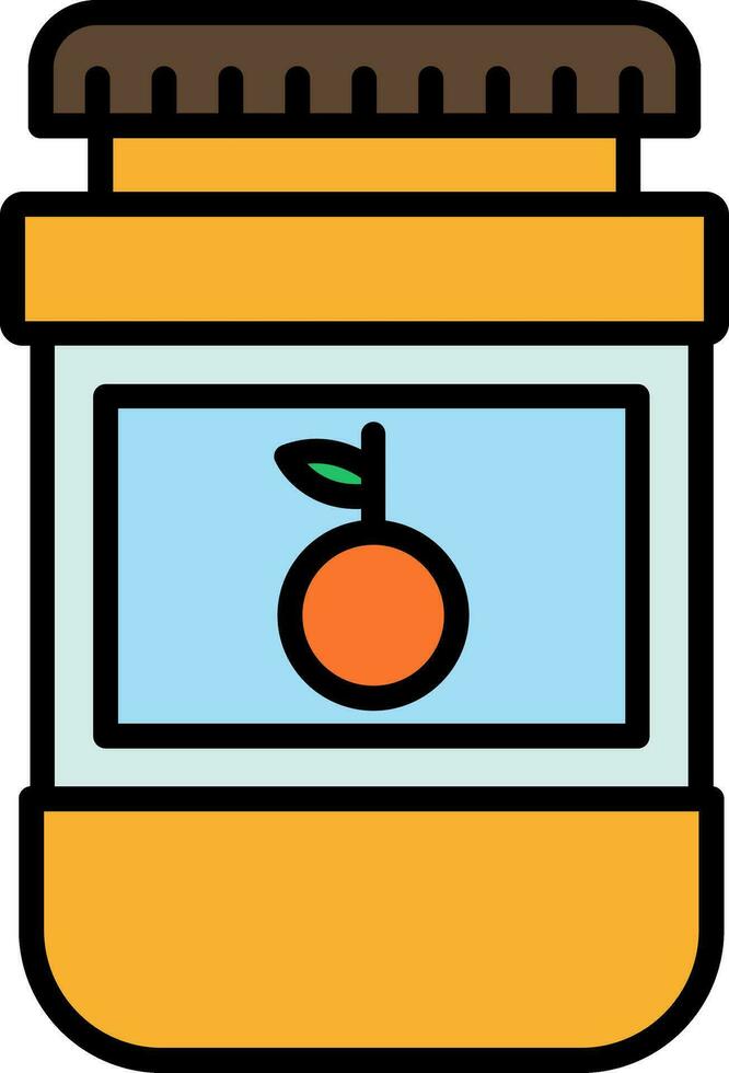 Jam Line Filled Icon vector