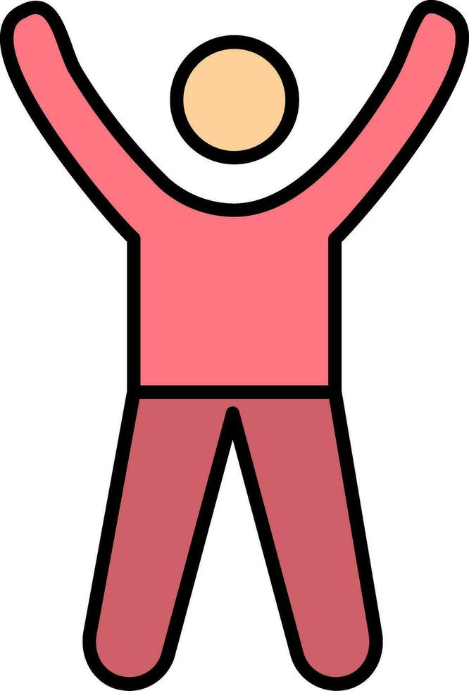 Cheer Up Line Filled Icon vector
