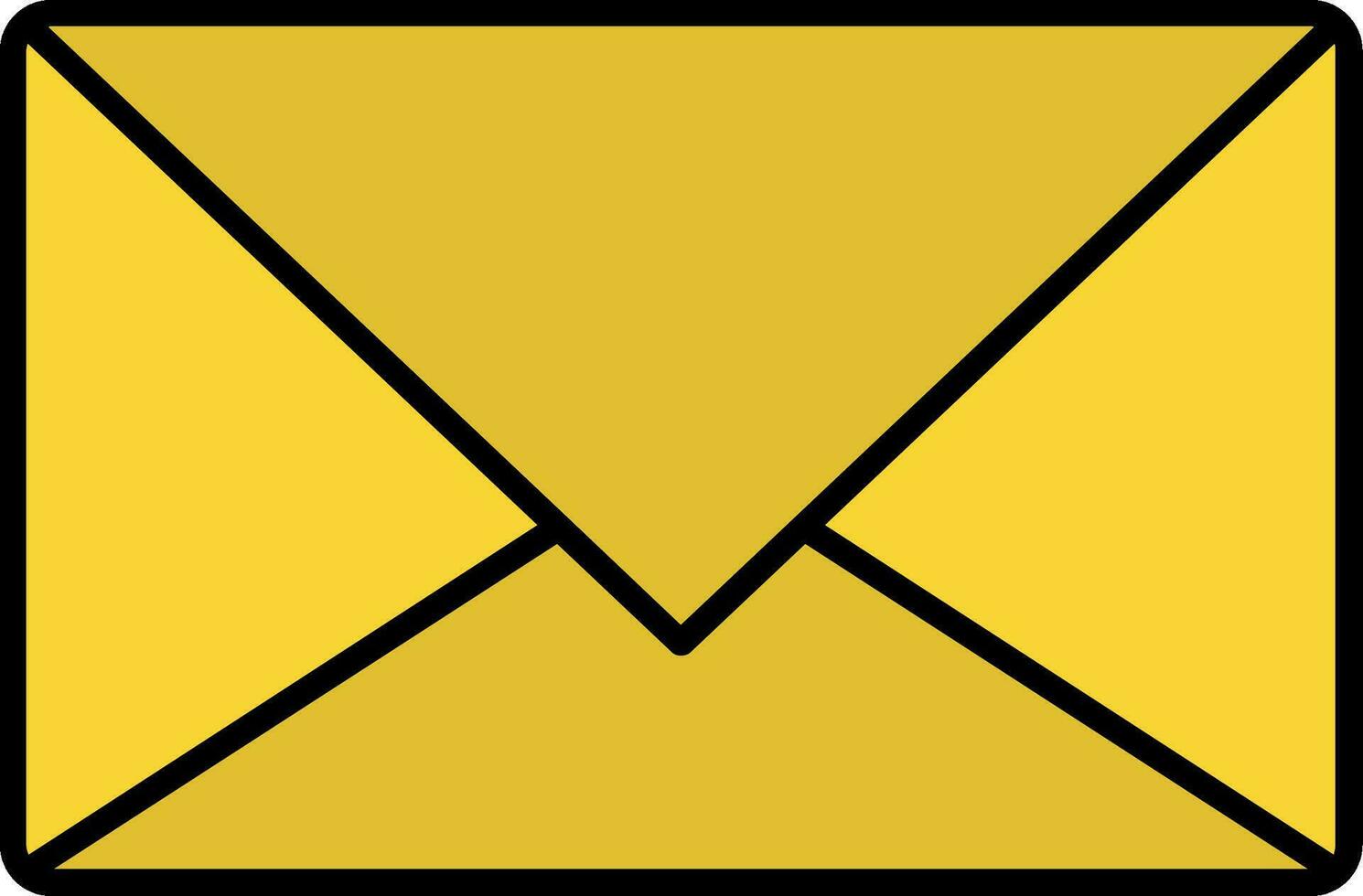 Email Line Filled Icon vector