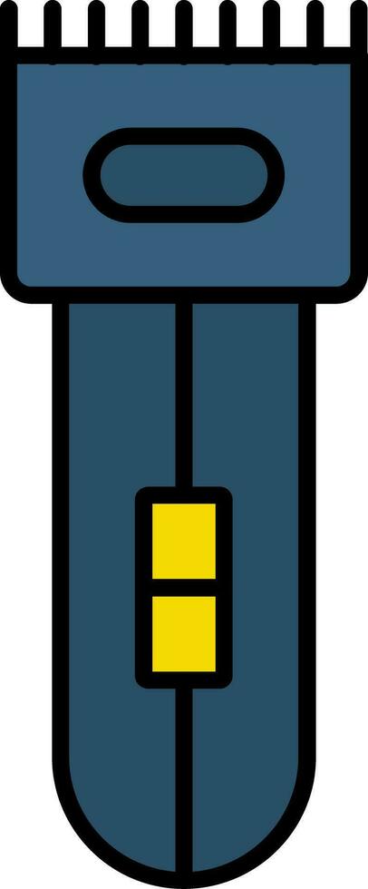 Electric Shaver Line Filled Icon vector