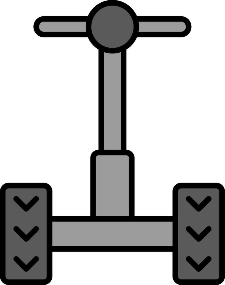 Segway Line Filled Icon vector