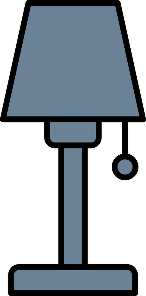 Lamp Line Filled Icon vector