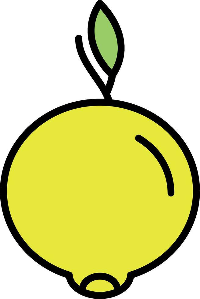 ugli Fruta línea lleno icono vector