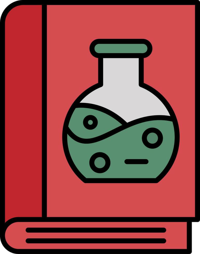 Book Line Filled Icon vector