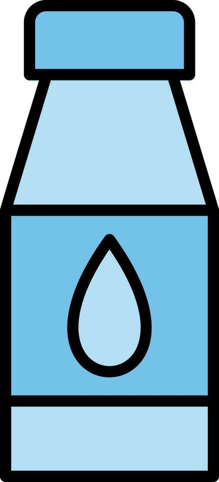 Water Bottles Line Filled Icon vector