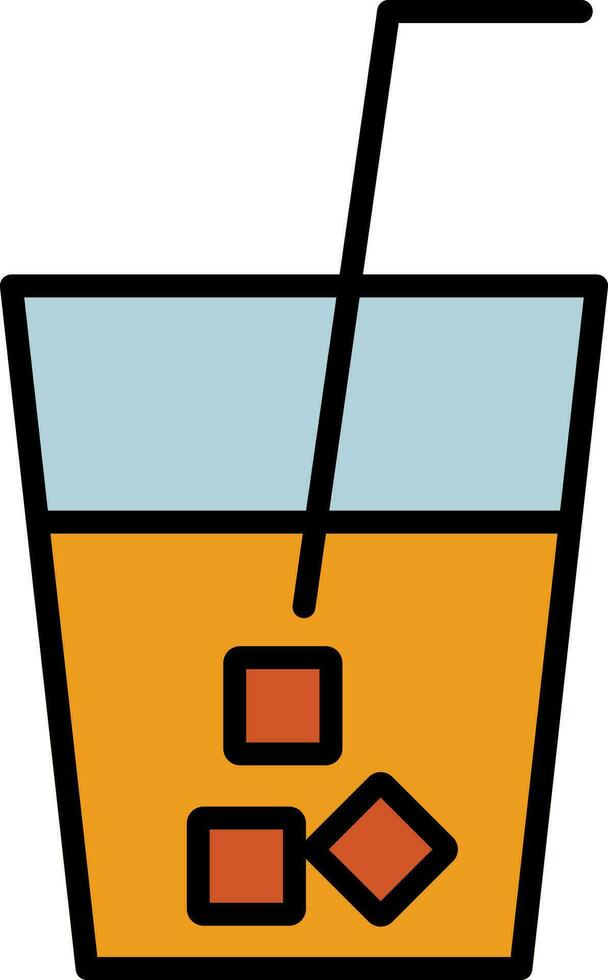 Drink Line Filled Icon vector