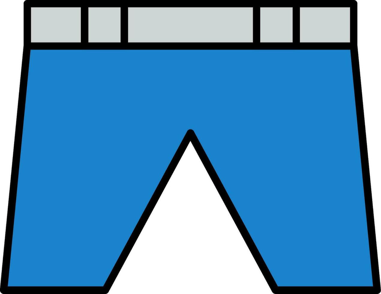 Shorts Line Filled Icon vector