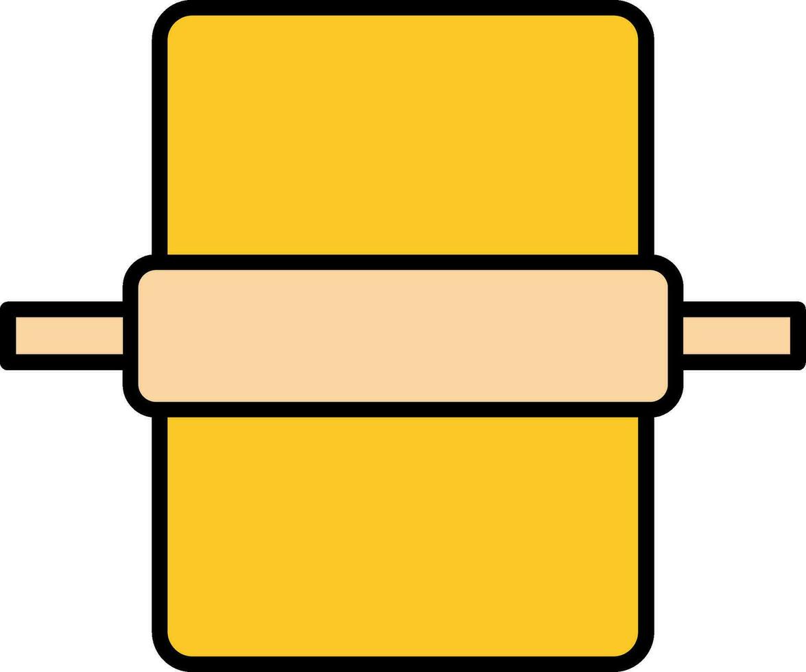 Dough Line Filled Icon vector