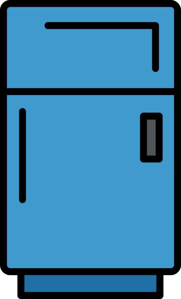 Fridge Line Filled Icon vector