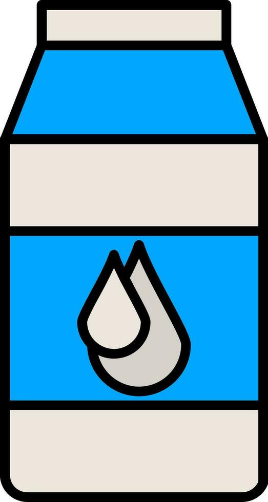Milk Line Filled Icon vector