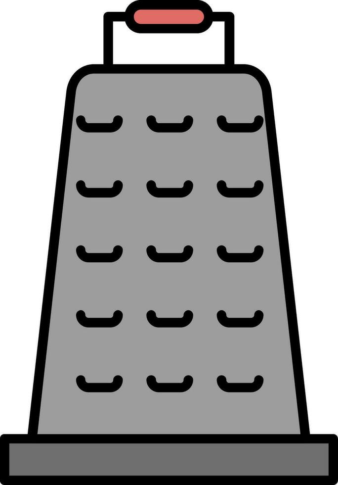 Grater Line Filled Icon vector