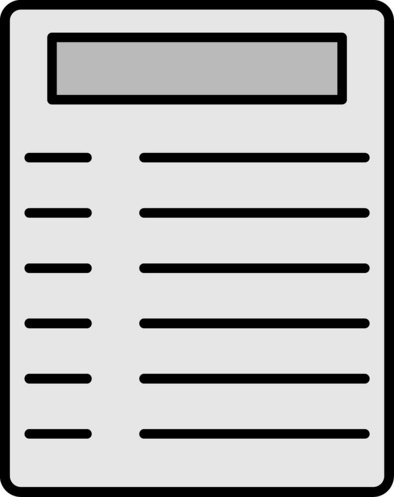 Parchment Line Filled Icon vector