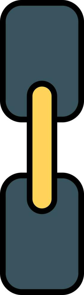 Chain Line Filled Icon vector