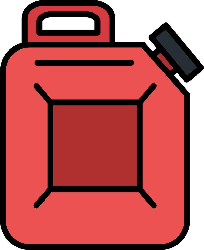 Canister Line Filled Icon vector