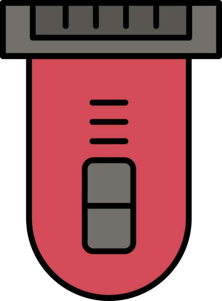 eléctrico maquinilla de afeitar línea lleno icono vector