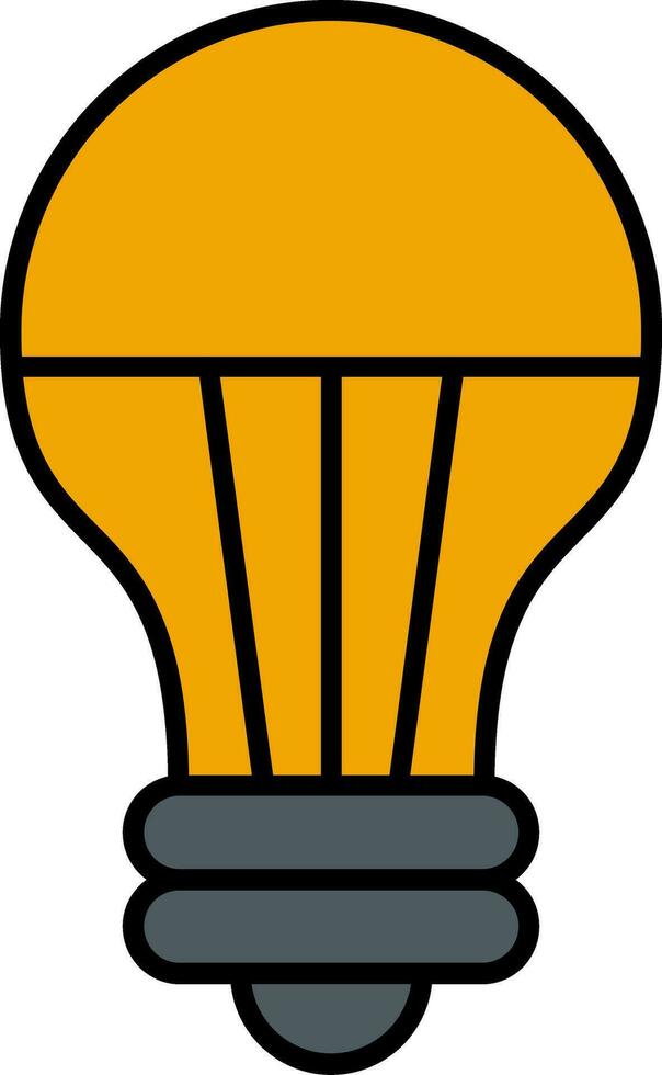 LED ligero línea lleno icono vector