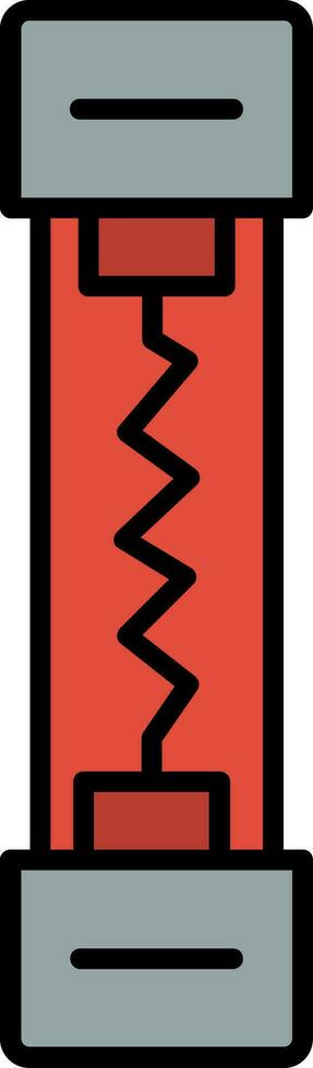Fuse Line Filled Icon vector