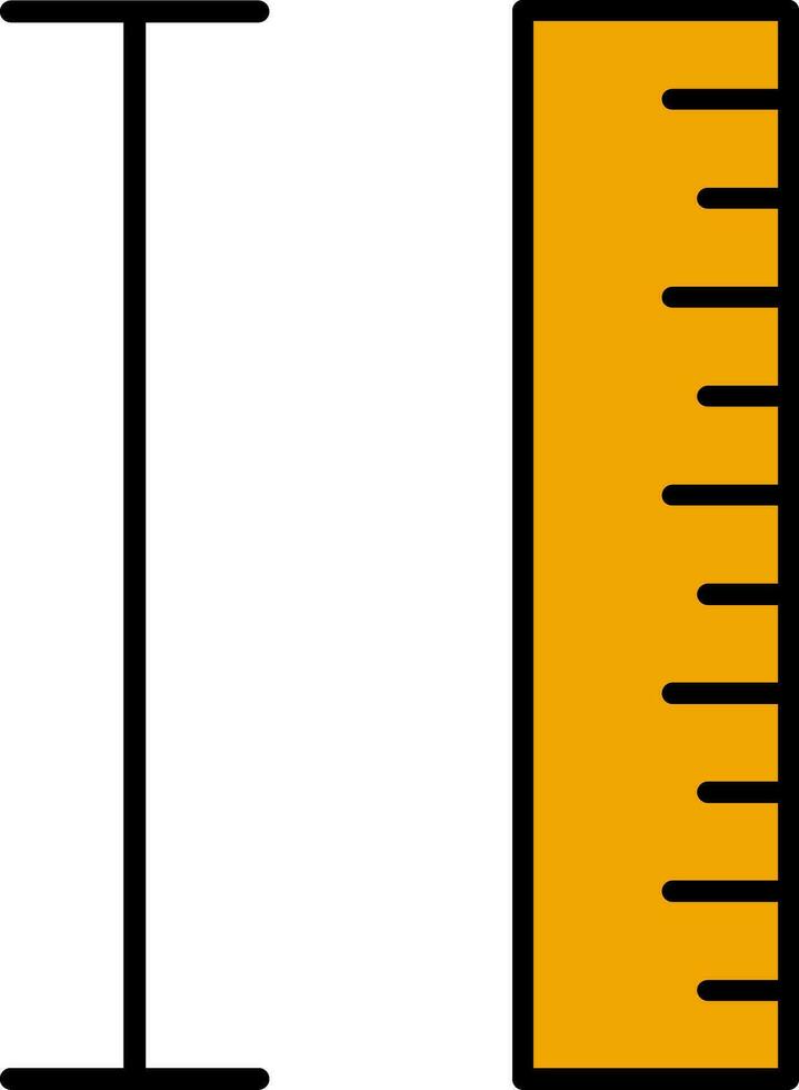 Measurement Line Filled Icon vector